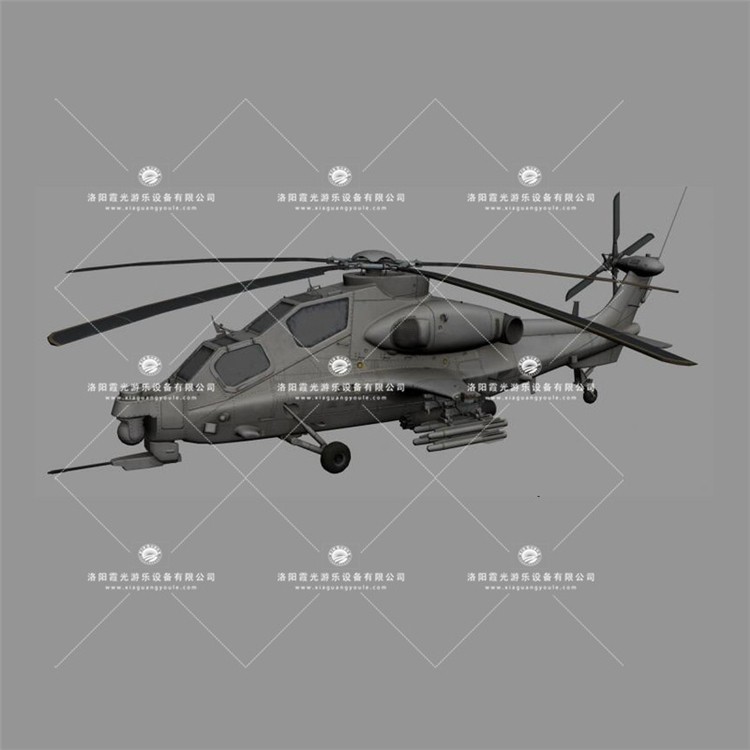 崇明武装直升机3D模型